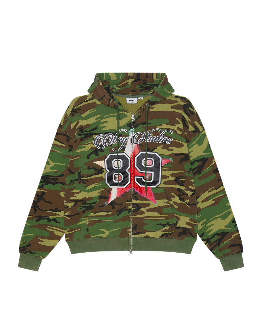 OBEY VARSITY ZIP HOOD - Image 1