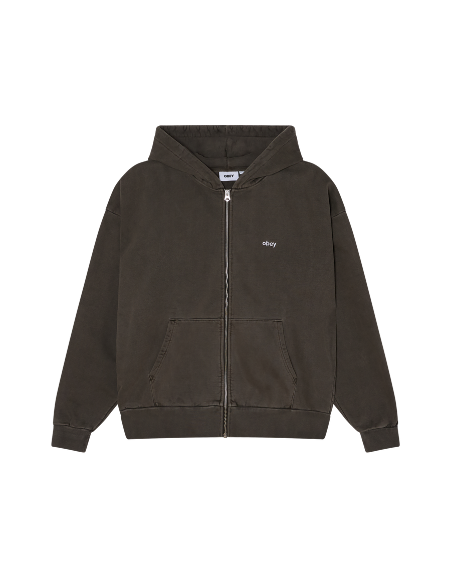 LOWERCASE PIGMENT ZIP HOOD - Image 1