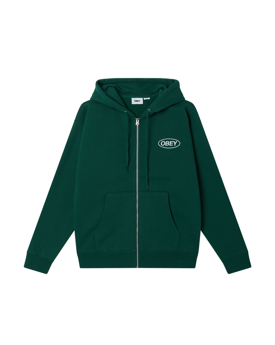 OBEY OVAL ZIP HOOD - Image 1