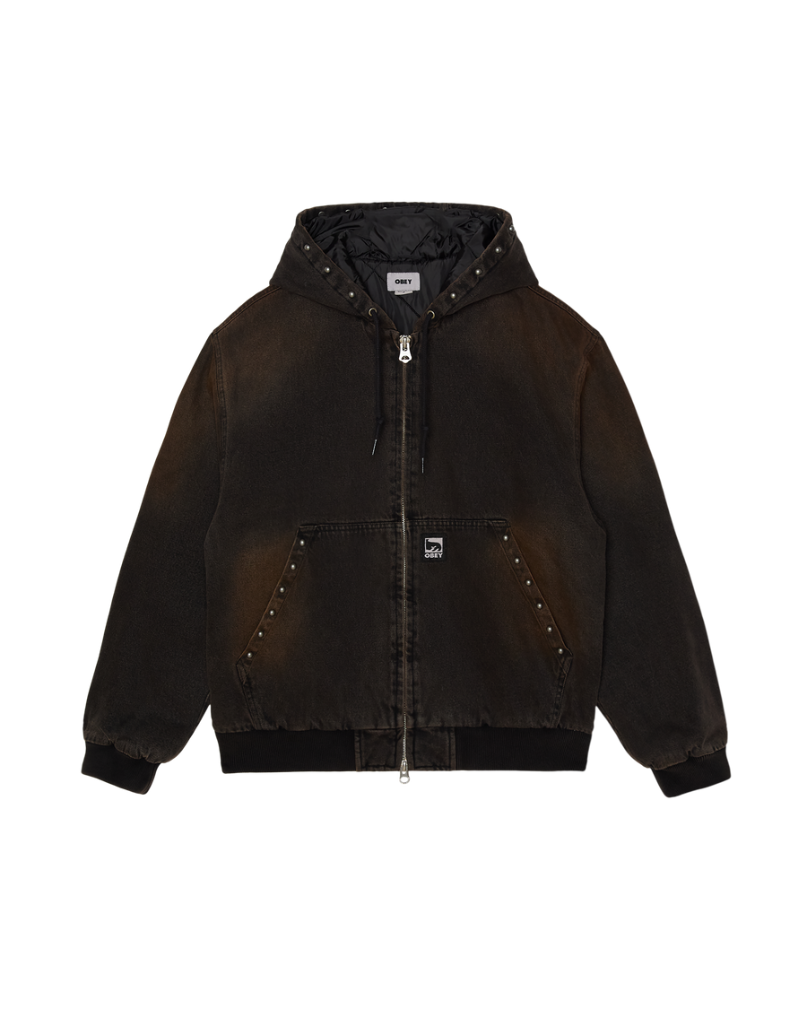 STUDDED ZIP UP JACKET - Image 1