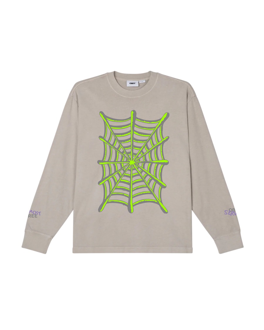 ALMOST FREE OBEY LS PIGMENT T-SHIRT - Image 1