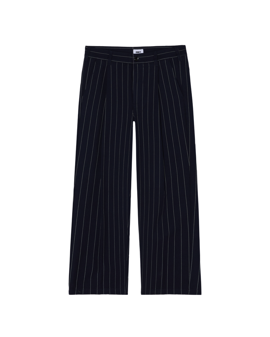DEAN STRIPE PLEATED PANT - Image 1