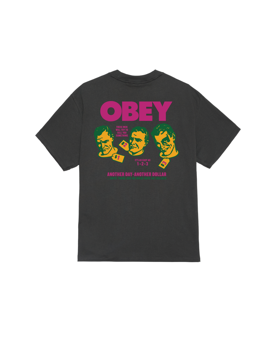 OBEY ANOTHER DOLLAR CLASSIC T-SHIRT - Image 1