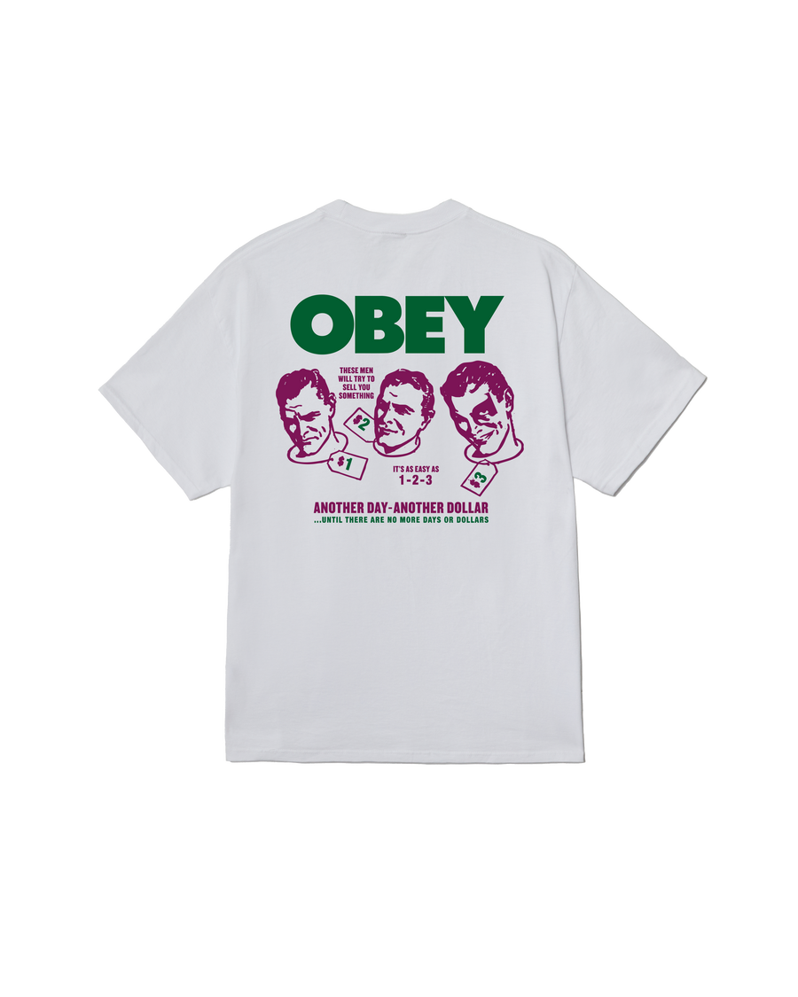 OBEY ANOTHER DOLLAR CLASSIC T-SHIRT - Image 1