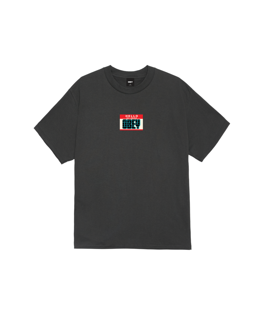 HELLO I NEVER OBEY CLASSIC T-SHIRT - Image 1