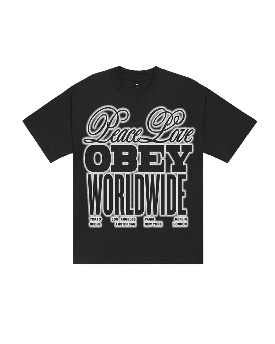 PEACE & LOVE HEAVYWEIGHT T-SHIRT - Image 1