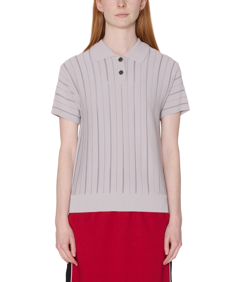 ARLO STRIPE POLO SWEATER - Image 1