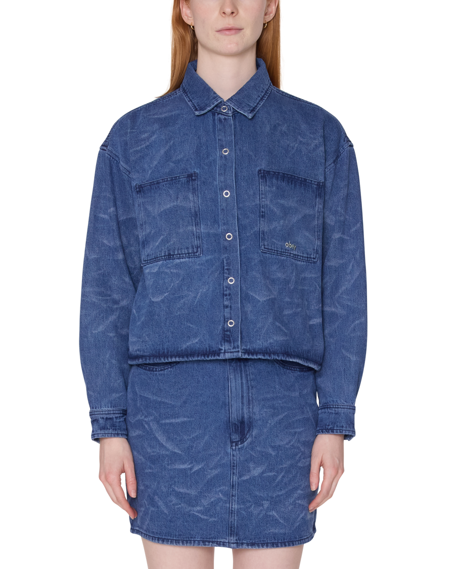 TRINITY WRINKLE DENIM SHIRT - Image 1