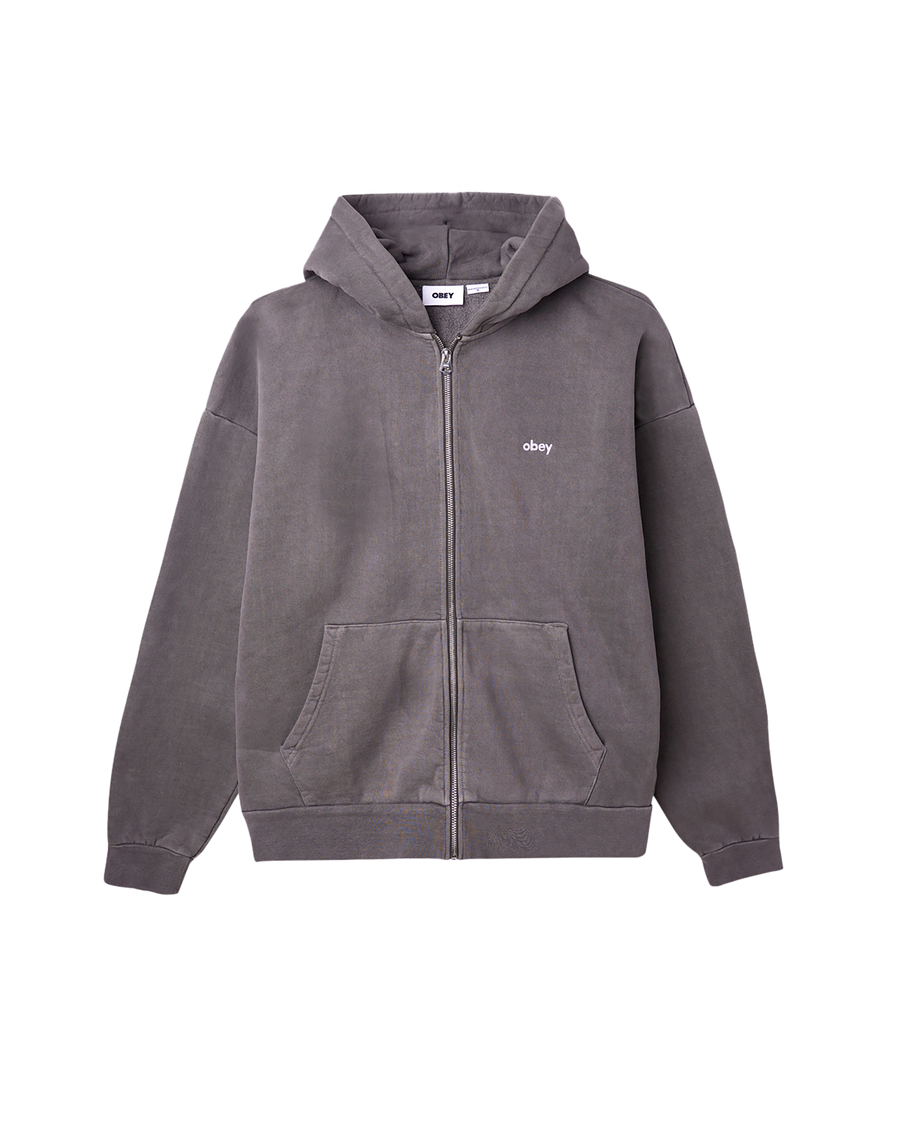 LOWERCASE PIGMENT ZIP HOOD - Image 1