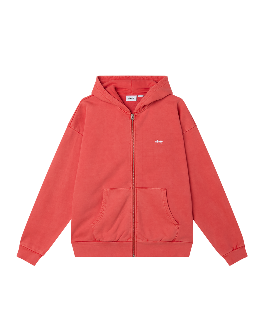 LOWERCASE PIGMENT ZIP HOOD - Image 1