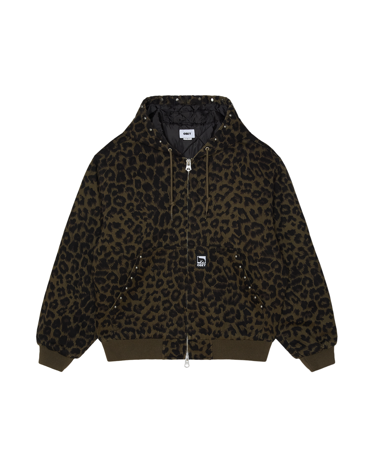 STUDDED ZIP UP JACKET - Image 1
