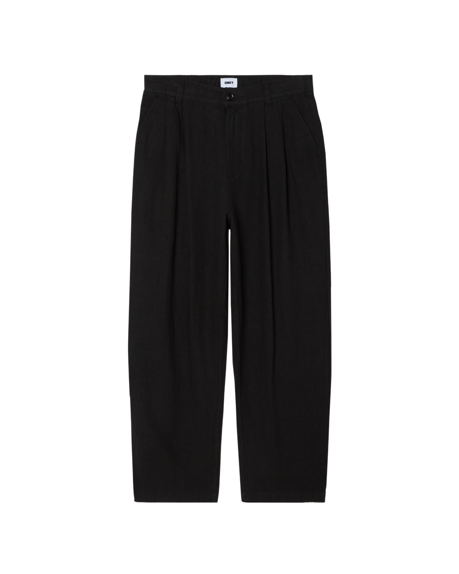 FOSTER PLEATED LINEN PANT - Image 1