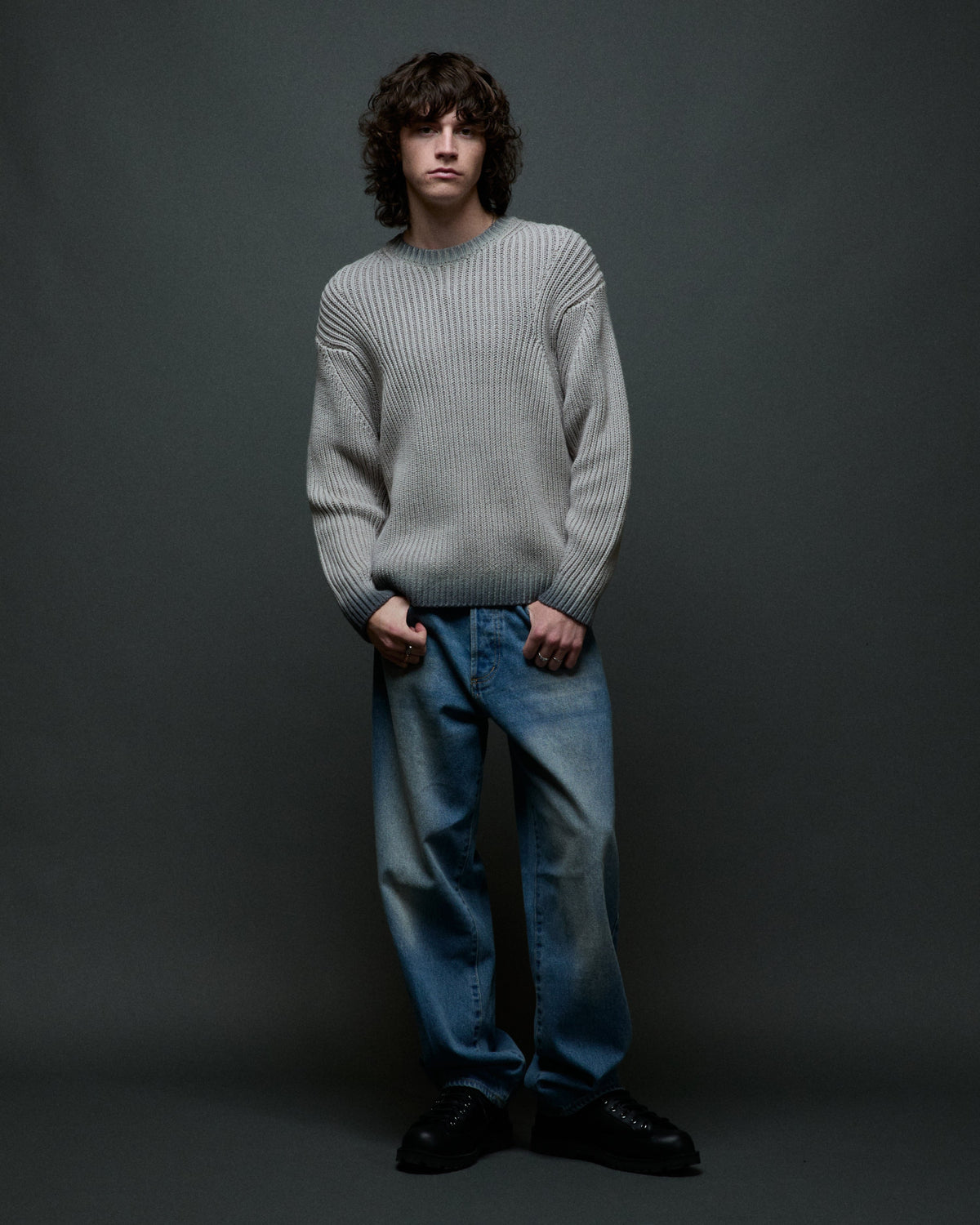IAN FADED WASH SWEATER - Image 5