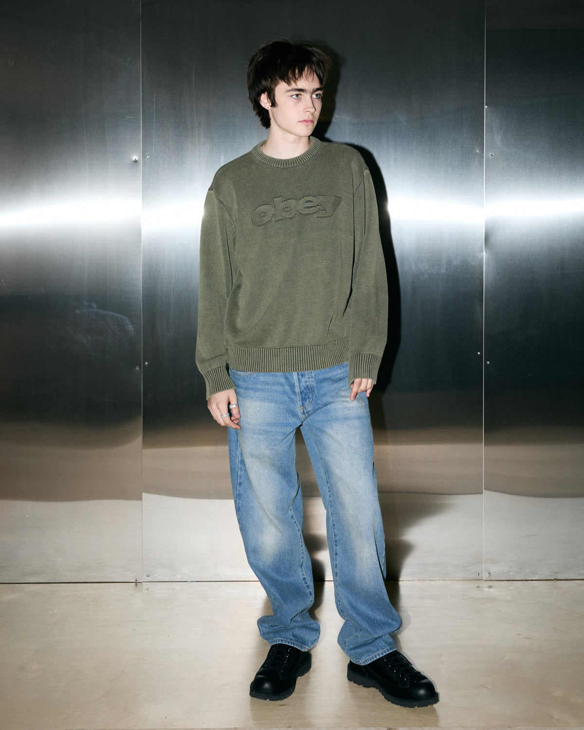 FADE WASH SPEED LOGO SWEATER - Image 5