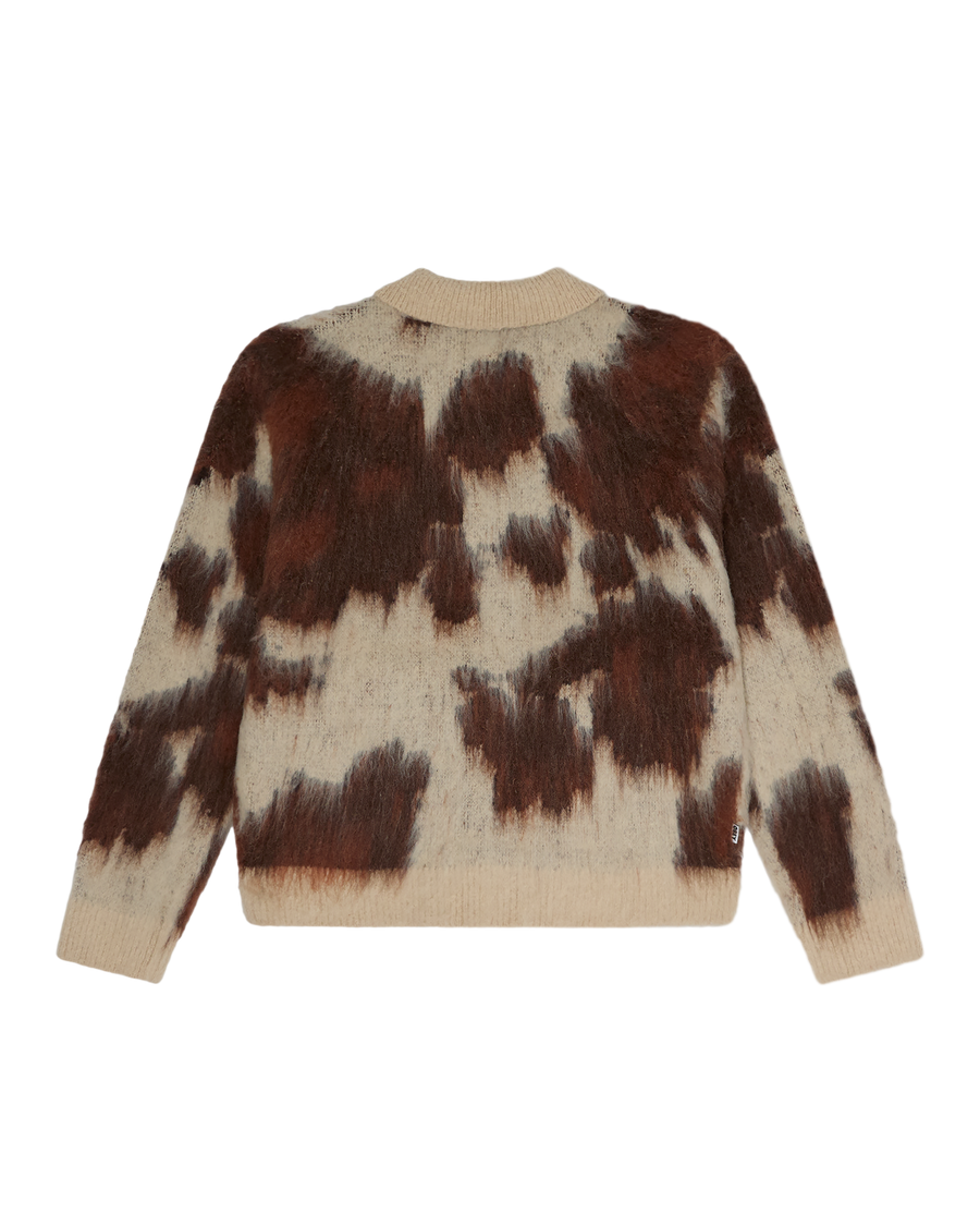 COW PATTERN ZIP SWEATER - Image 2