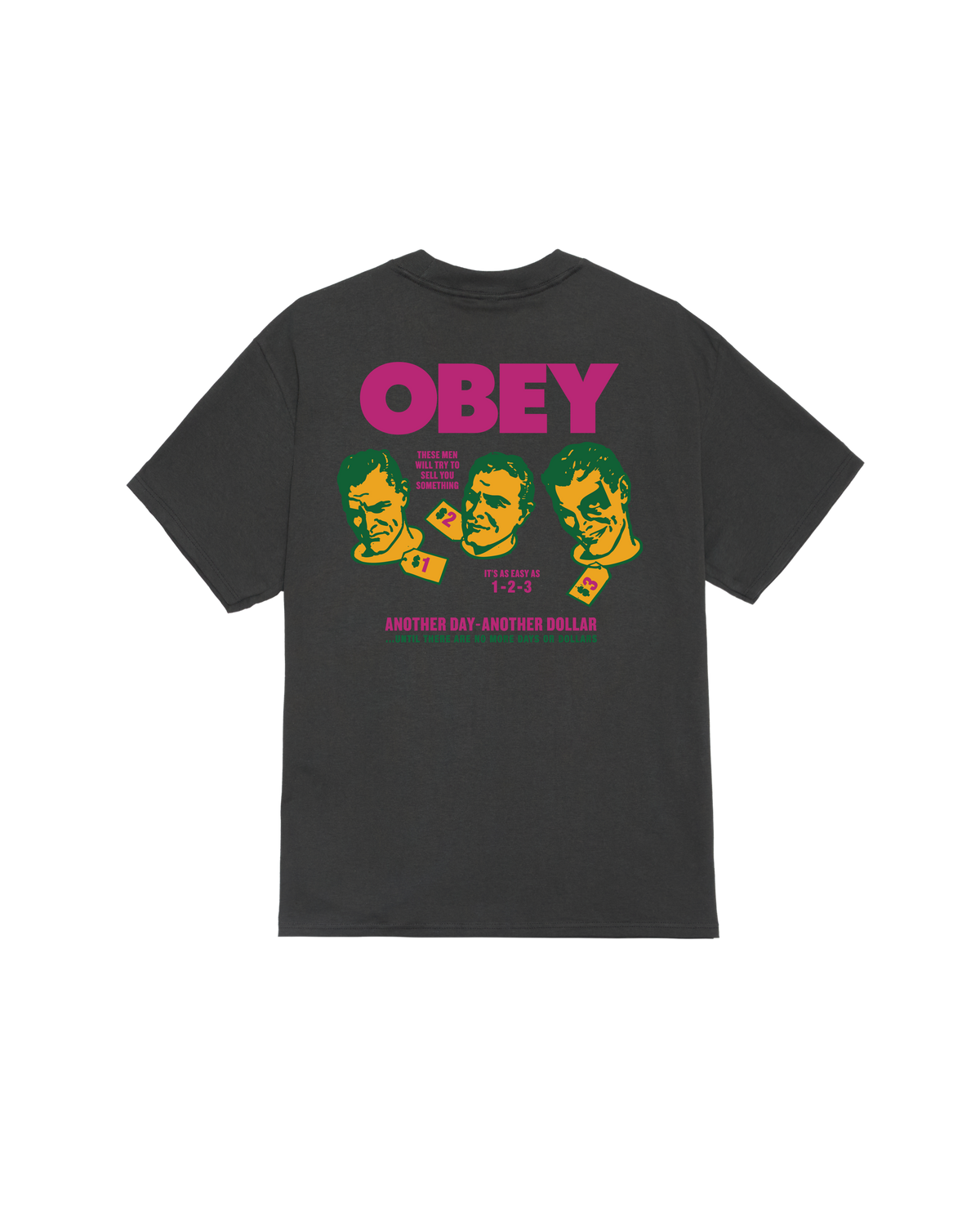 OBEY ANOTHER DOLLAR CLASSIC T-SHIRT - Image 1