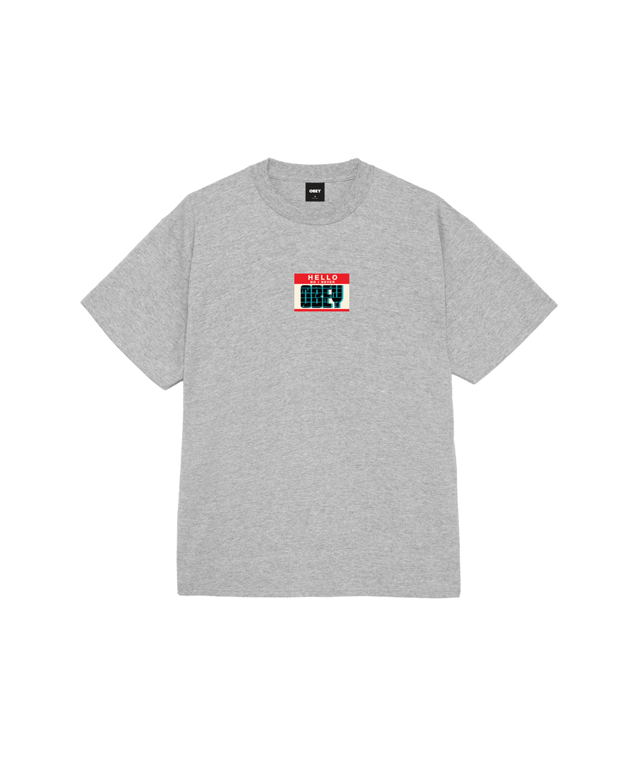 HELLO I NEVER OBEY CLASSIC T-SHIRT - Image 1
