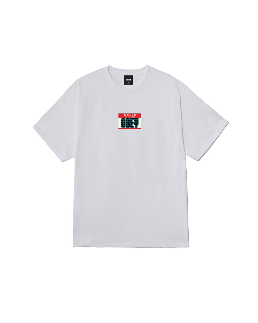 HELLO I NEVER OBEY CLASSIC T-SHIRT - Image 1