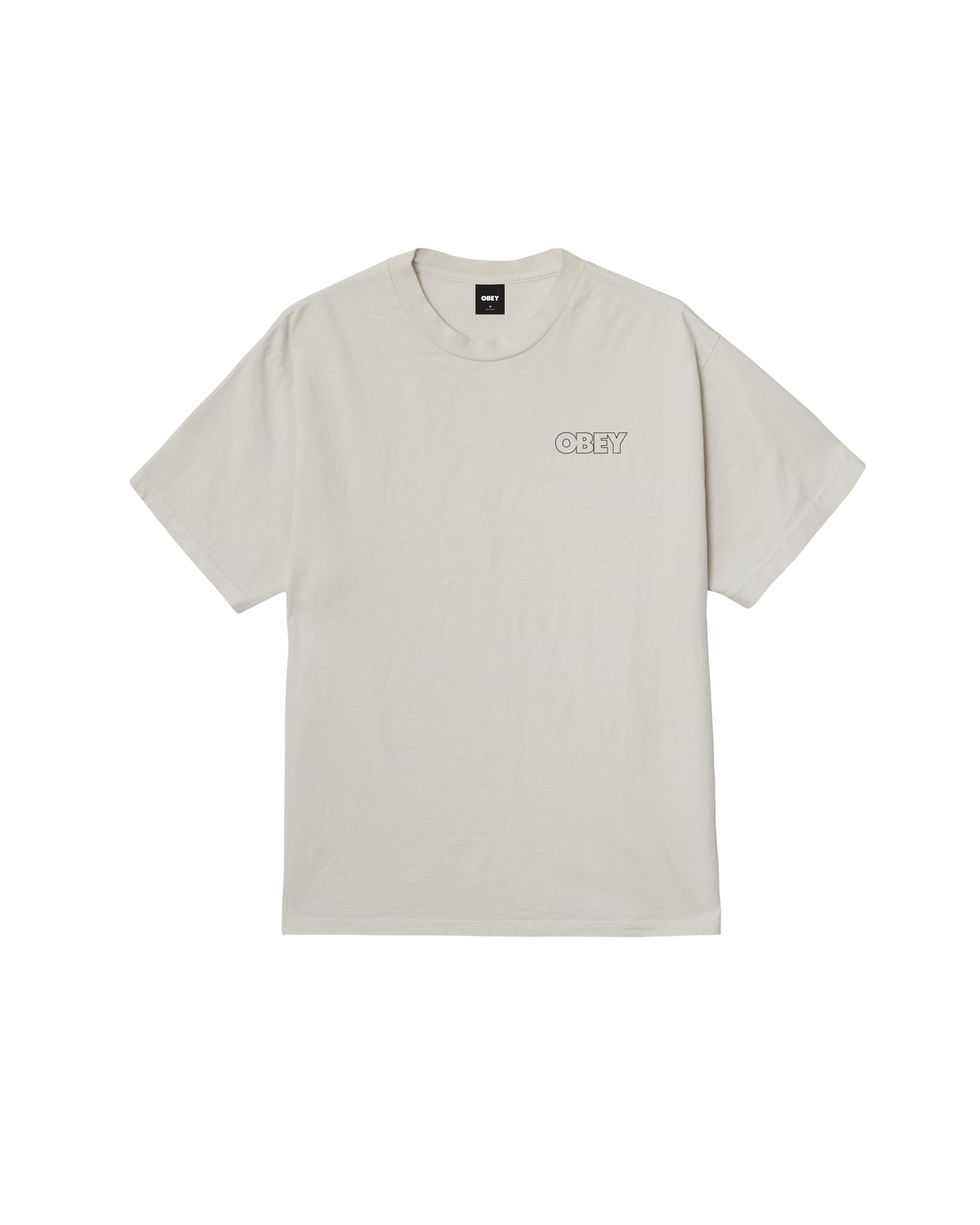 OBEY BOLD OUTLINE PIGMENT T-SHIRT - Image 2