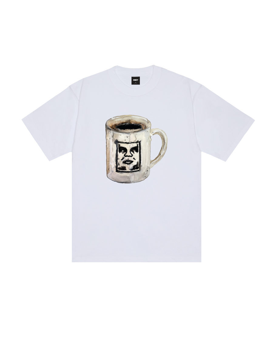 COFFEE CUP HEAVYWEIGHT T-SHIRT - Image 1
