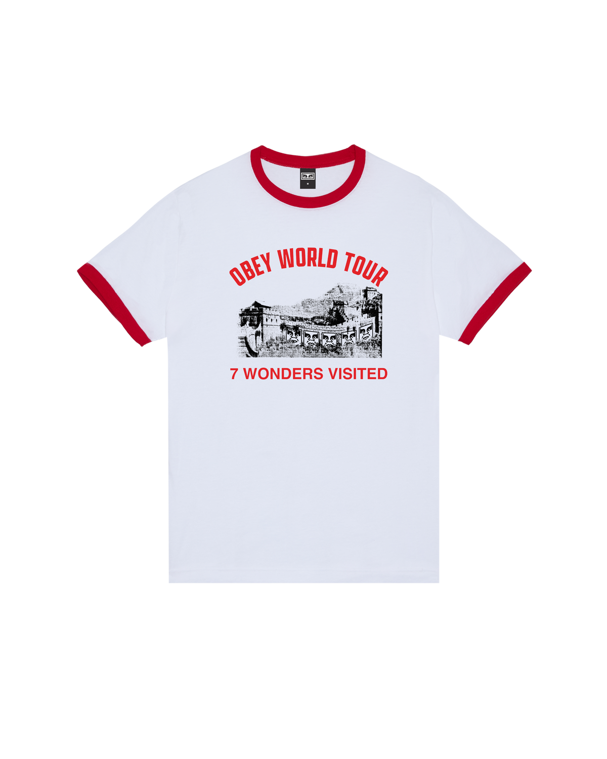 7 WONDERS VISITED RINGER T-SHIRT - Image 1