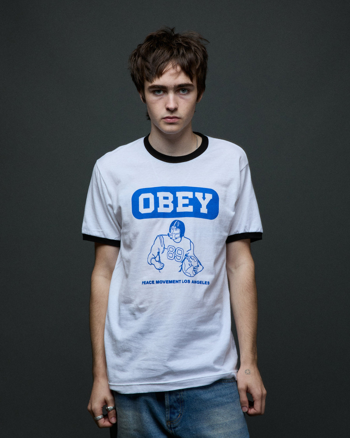 PEACE MOVEMENT RINGER T-SHIRT - Image 3