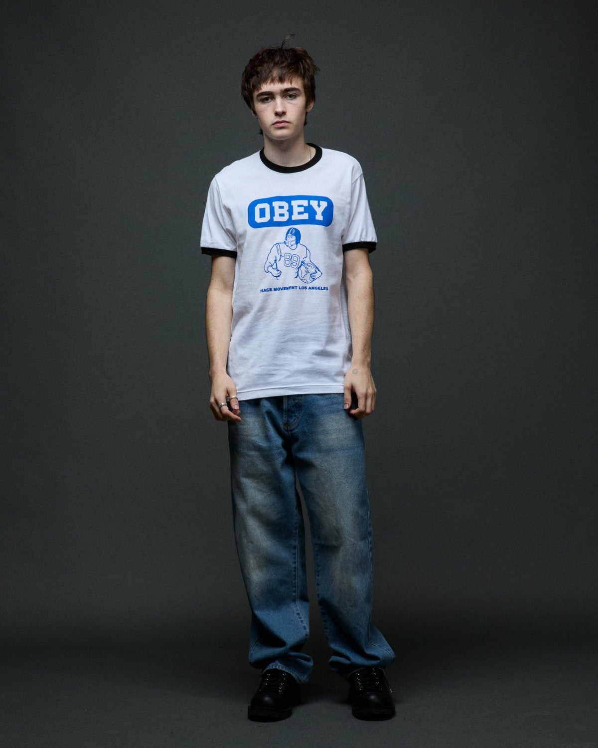 PEACE MOVEMENT RINGER T-SHIRT - Image 4