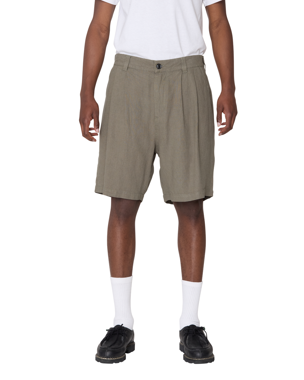 FOSTER PLEATED LINEN SHORT - Image 3