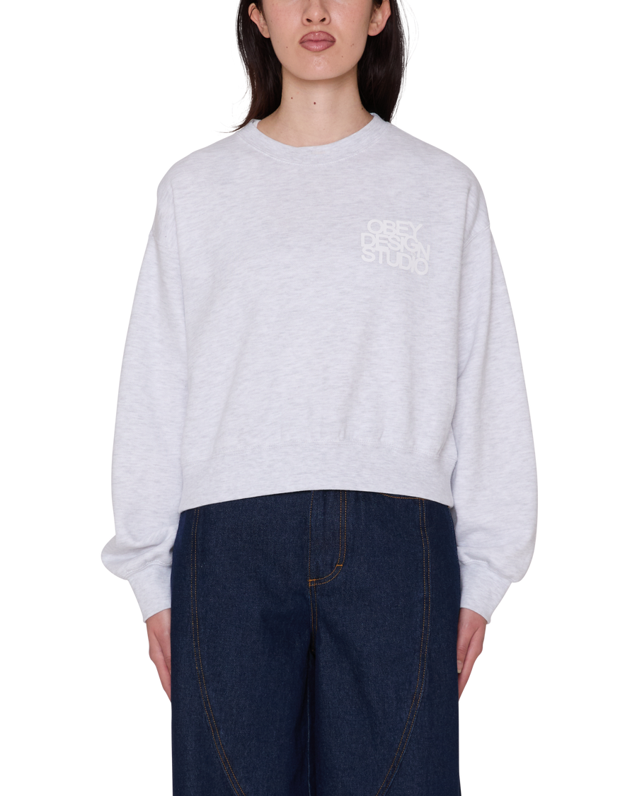 OBEY DESIGN STUDIO CROPPED CREWNECK - Image 2