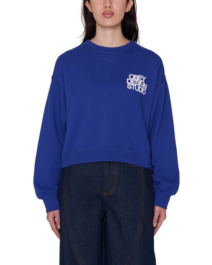 OBEY DESIGN STUDIO CROPPED CREWNECK - Image 2