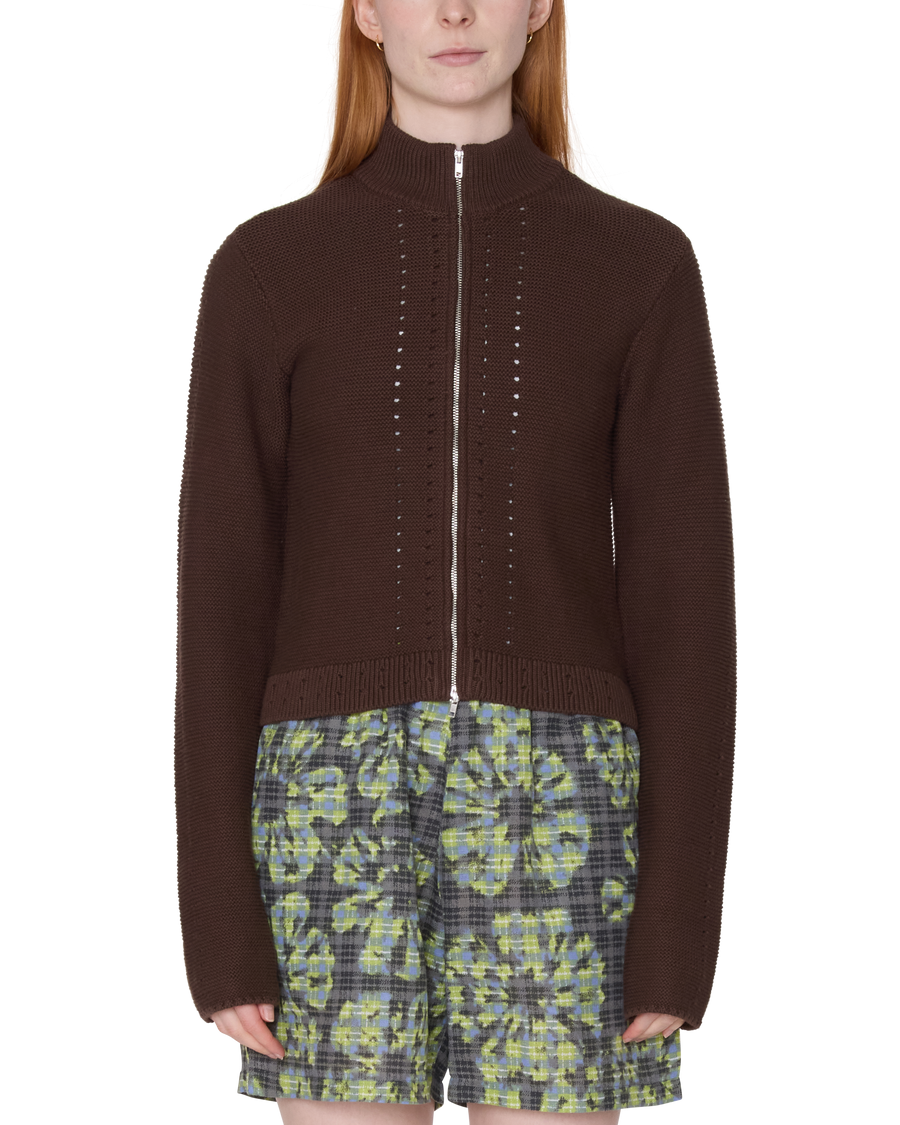 MEREDITH MOCK ZIP SWEATER - Image 1