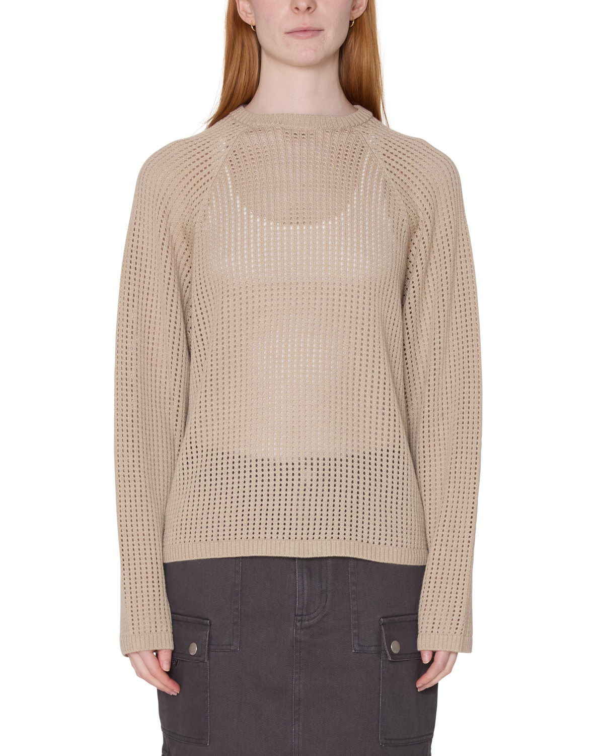 TALIA OPEN KNIT RAGLAN - Image 1