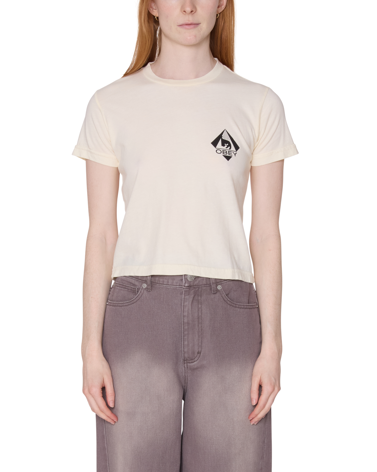 OBEY ICON PYRAMID KAIA T-SHIRT - Image 2