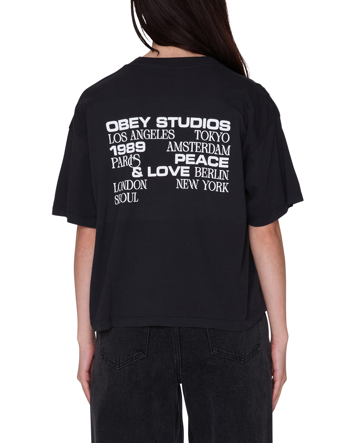 STUDIOS PEACE & LOVE ROW T-SHIRT - Image 1