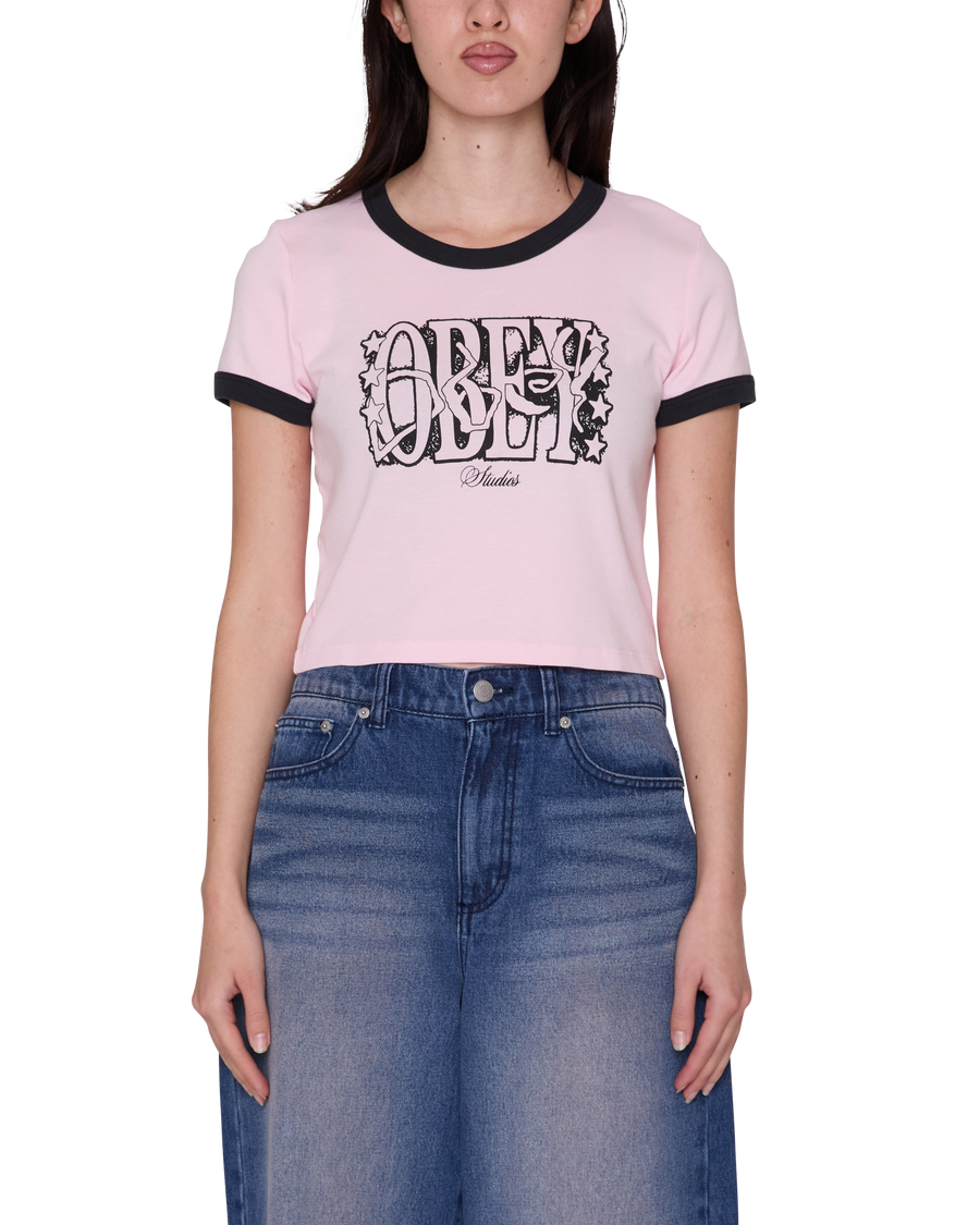 STAR STAMP KACI RINGER T-SHIRT - Image 1