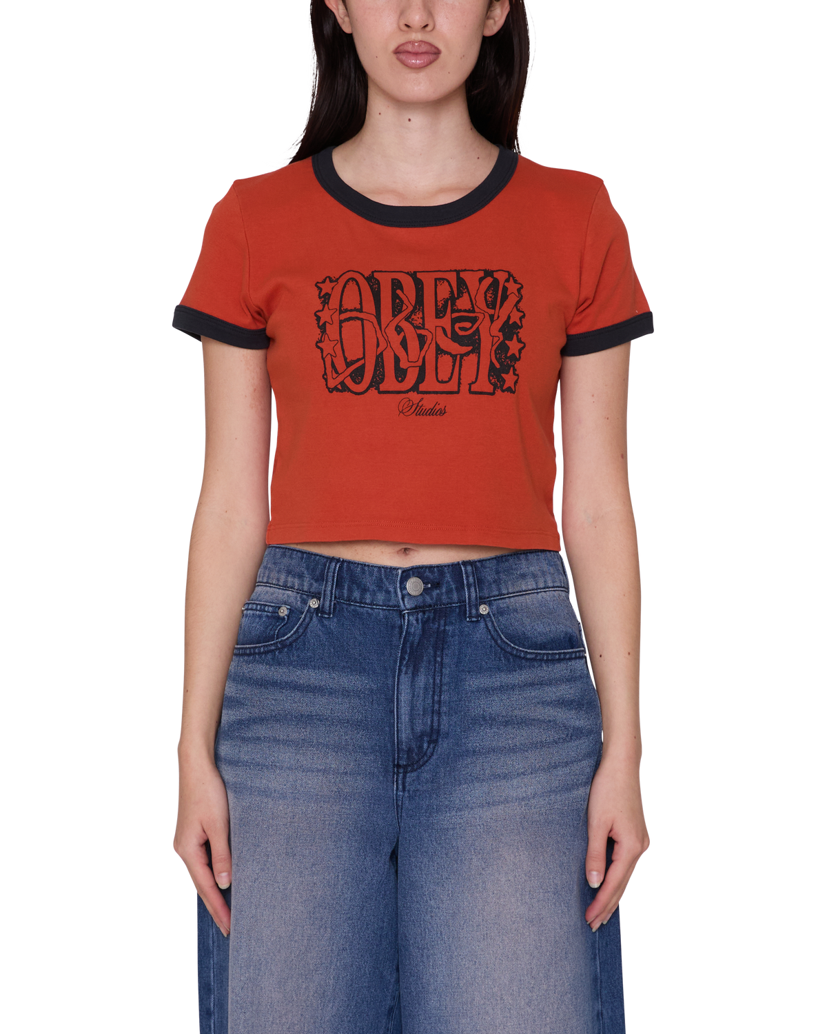 STAR STAMP KACI RINGER T-SHIRT - Image 1