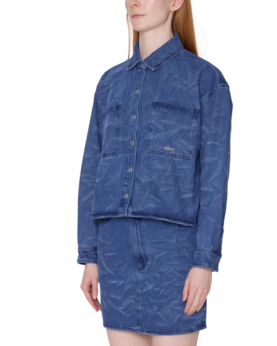 TRINITY WRINKLE DENIM SHIRT - Image 2