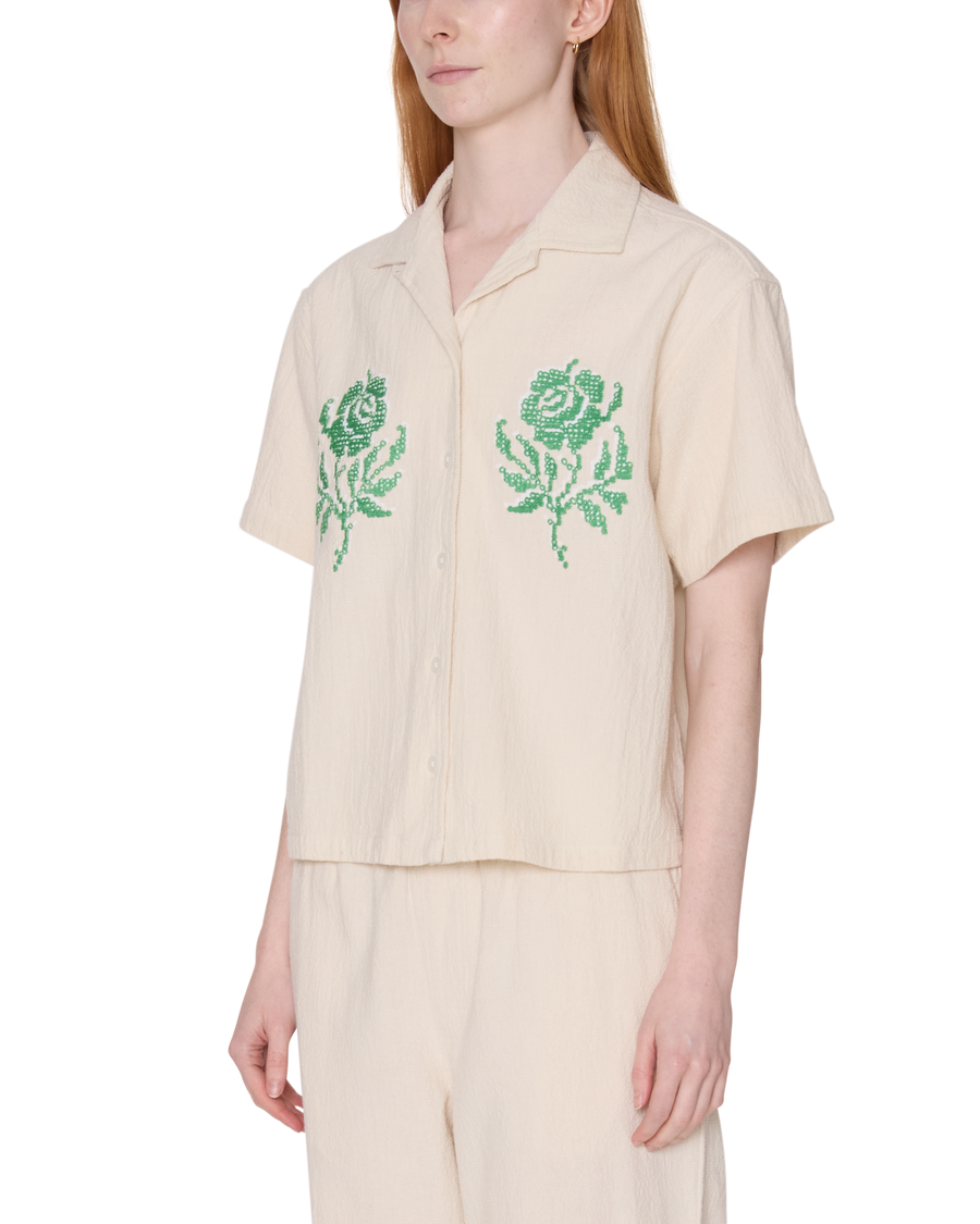 ROSES EMBELLISHED SS SHIRT - Image 2
